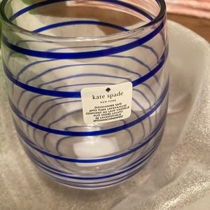 Kate Spade wine glass set